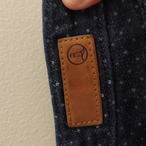 LANDS END Mid Rise Straight Leg Polka Dot Jeans - Picture 8 of 13
